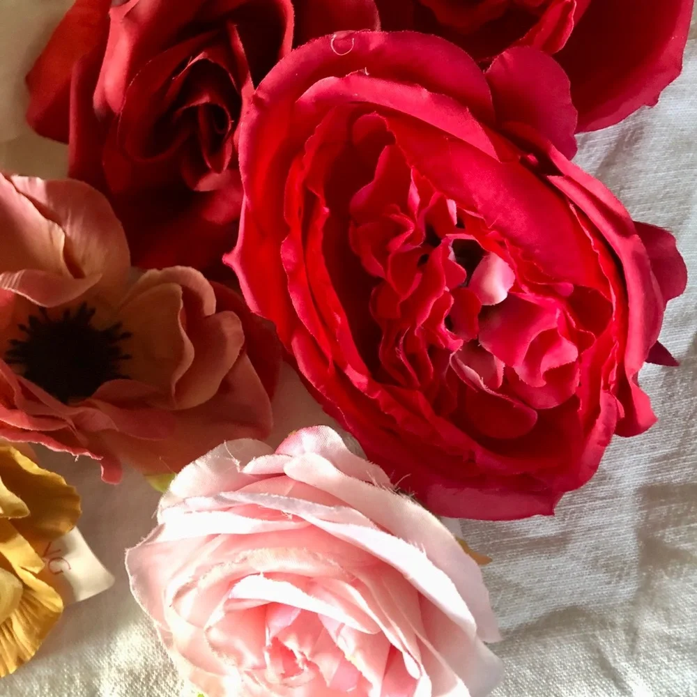 Jo-Anne’s Stock Artificial Silk Flower Assortment Clips for Crafts & Weddings